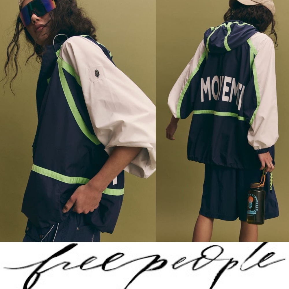 Free People Like The Wind Logo Jacket ❤️ NWOT Size M - Picture 3 of 11